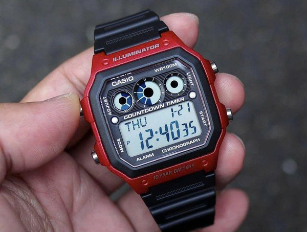 Đồng hồ Nam Chính hãng CASIO AE-1300WH-4A Pin 10 năm