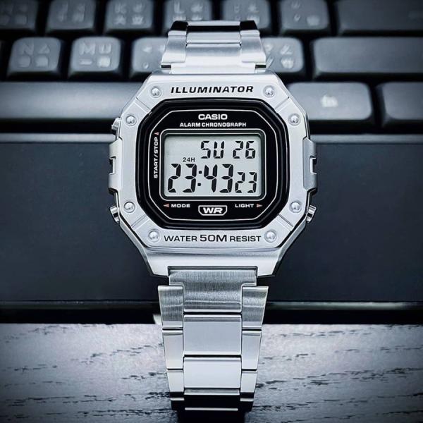 Đồng hồ Nam Chính hãng CASIO W-218HD-1A - Pin 10 năm
