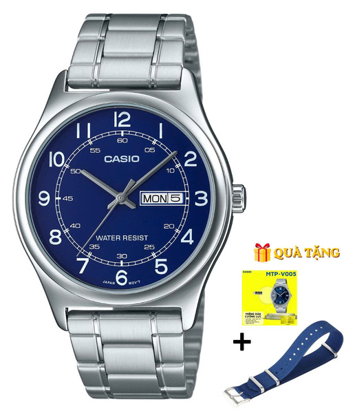 CASIO MTP-V006D-2B  - QUÀ TẶNG TRỊ GIÁ 600K 