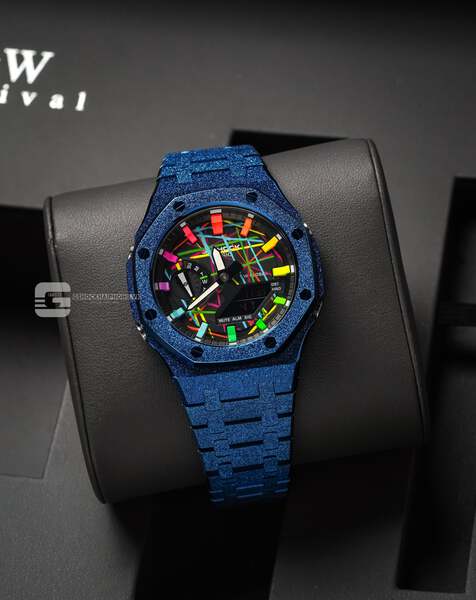 G-SHOCK GA-2100AP - BLUE STARDUST X HYPER COLOR