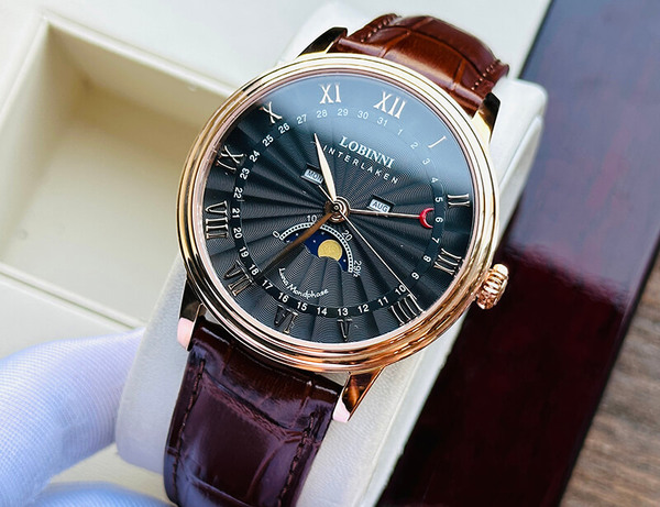 Đồng hồ nam chính hãng LOBINNI Moon Phase L3603-4