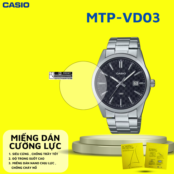 COMBO 2 Miếng dán màn hình Nano cao cấp chống trầy xước CASIO MTP-VD03