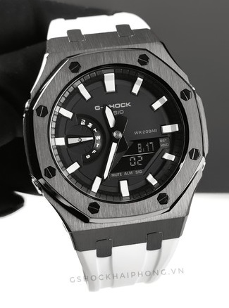 G-SHOCK GA-2100AP - Black & White OG White Strap