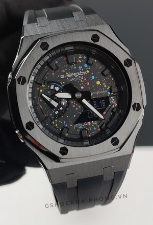 G-SHOCK GA-2100AP - Mid Night Galaxy Black Metal