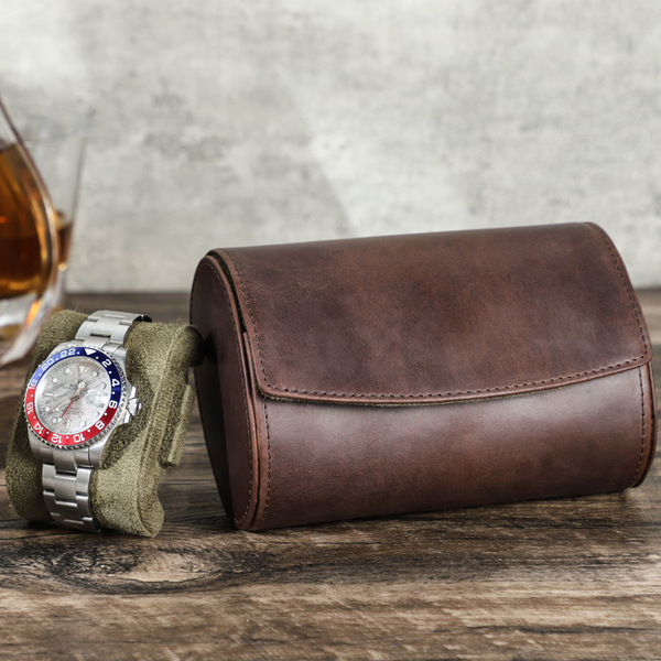 Hộp đựng đồng hồ đôi  - Da xịn Crazy Horse  cao cấp