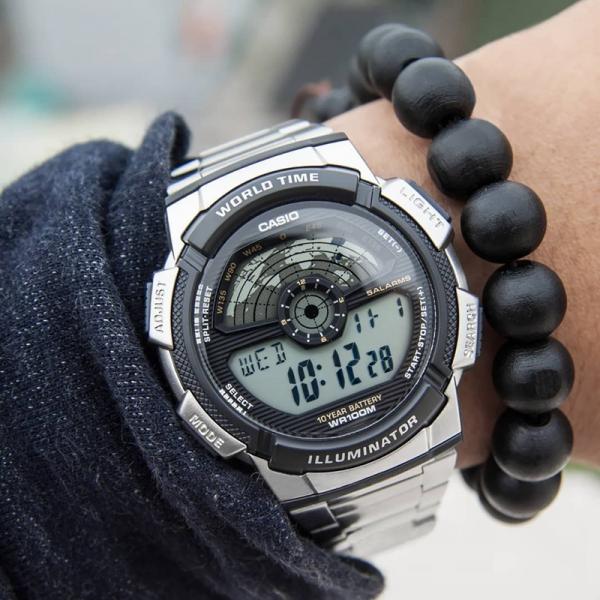 Đồng hồ Nam Chính hãng CASIO AE-1100WD-1AVDF - Pin 10 năm