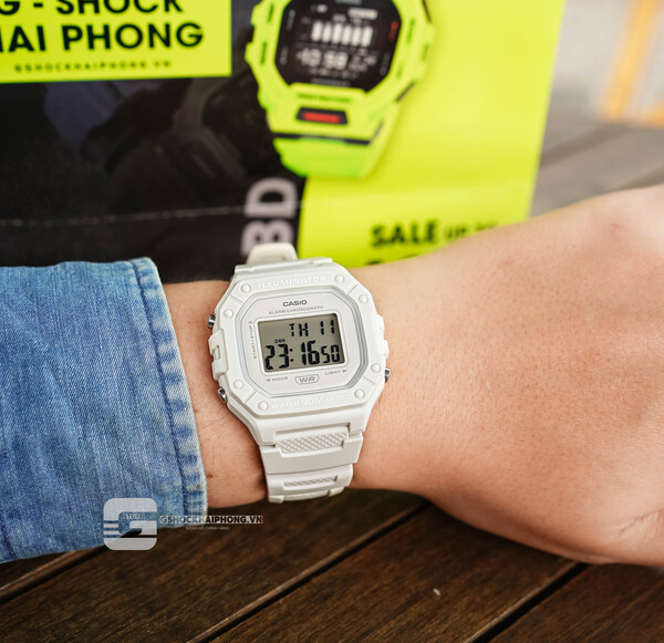 CASIO W-218HC-8A - QUÀ TẶNG TRỊ GIÁ 200K