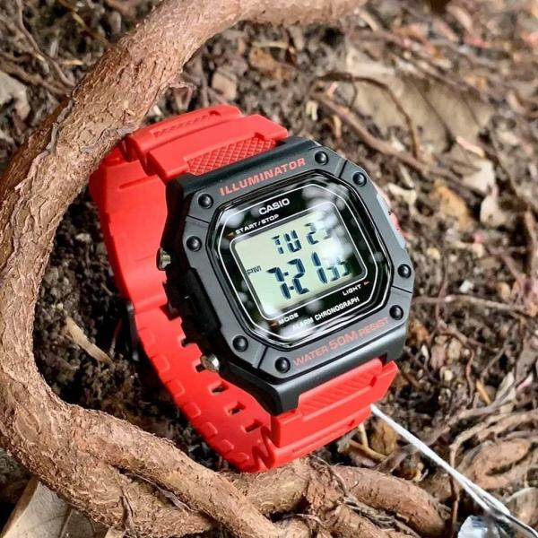 Đồng hồ Nam Chính hãng CASIO W-218H-4B - Pin 10 năm