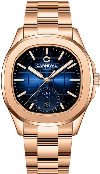 Đồng hồ nam Carnival - Aquanus 8113G-VH-X - Viền thép - Kính Saphire