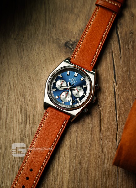 Casio EDIFICE EFB-730D-2A ( lên dây da Italy ) 