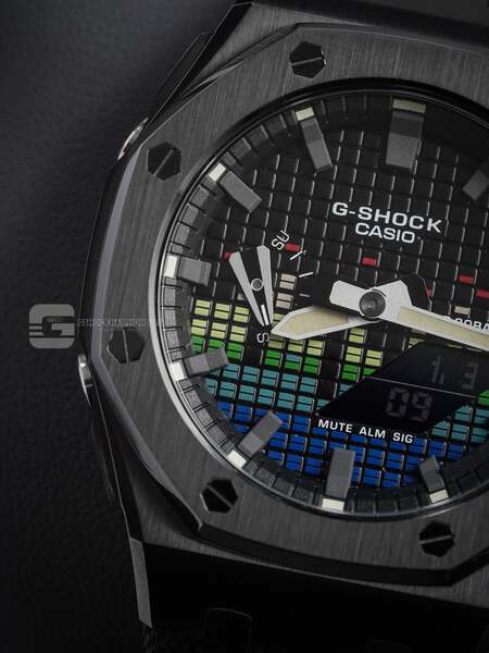 G-SHOCK GA-2100AP - BLACK METAL VELCRO X OFFSHORE DIAL