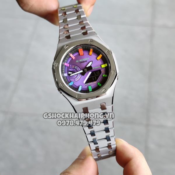 G-SHOCK GM-2100AP - Layers Metal SLiver Hyper Color 