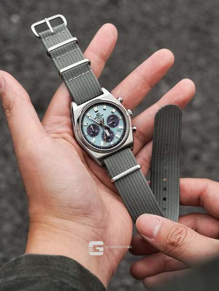 CASIO EDIFICE EFB-730D-2B ( Lên dây vải NaTo )