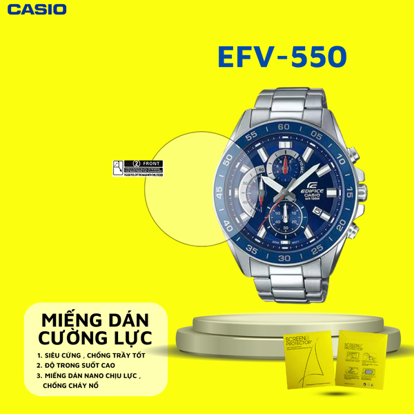 COMBO 2 Miếng dán màn hình Nano cao cấp chống trầy xước CASIO EDIFICE EFV-550