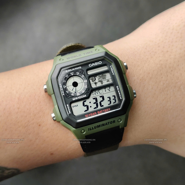 CASIO AE-1200WHB-3B -  QUÀ TẶNG TRỊ GIÁ 300K