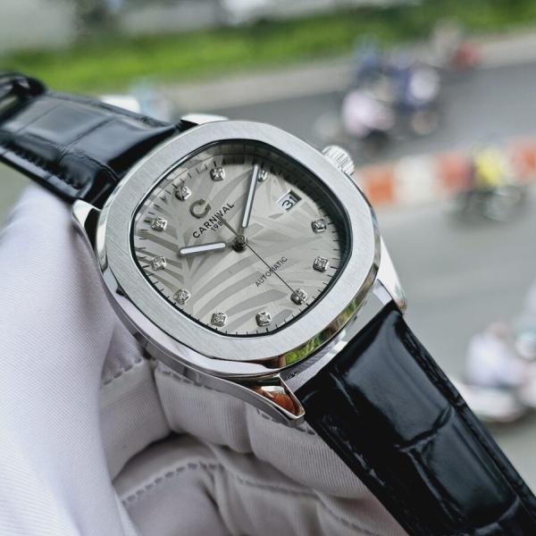 Đồng hồ nam Carnival - Aquanus 8115G-VT-DD-N - Mặt thép - Dây da