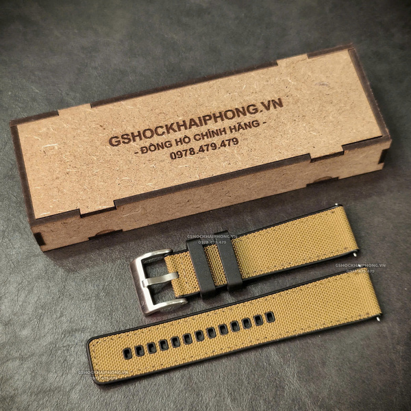 Dây vải Nilon chống nước - Size 20/22/24mm - Màu Tan