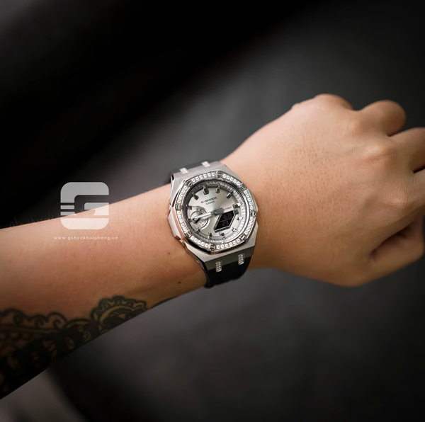 G-SHOCK GA-2100AP - SLIVER OUT X DIAMOND