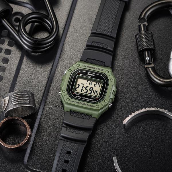 Đồng hồ Nam Chính hãng CASIO W-218H-3A - Pin 10 năm