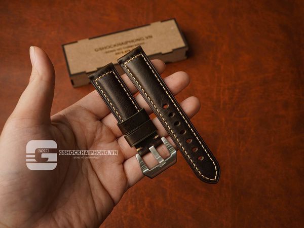 Da bò Ý cổ điển sáp dầu - size 20mm/ 22mm/ 24mm/ 26mm