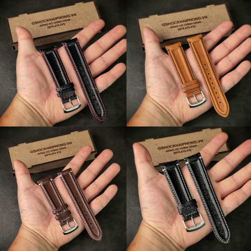 Dây da Bò Gân - Size 20/22mm -( Kích vào sản phẩm chọn màu dây )