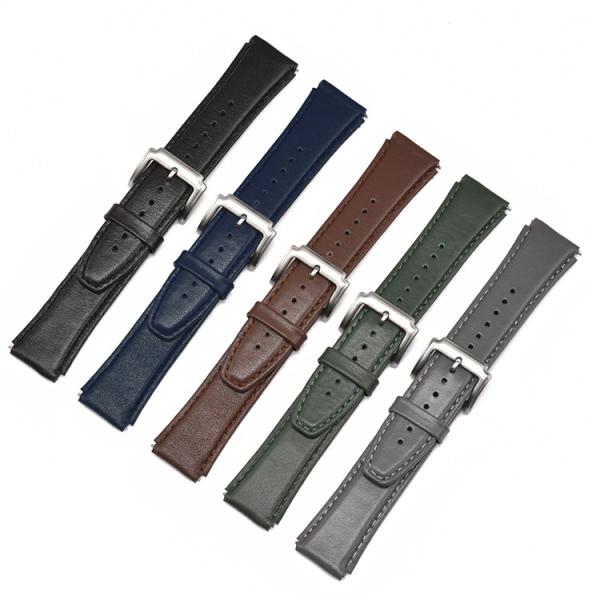 Dây da bò loại 01 - Màu xanh - Size 18mm