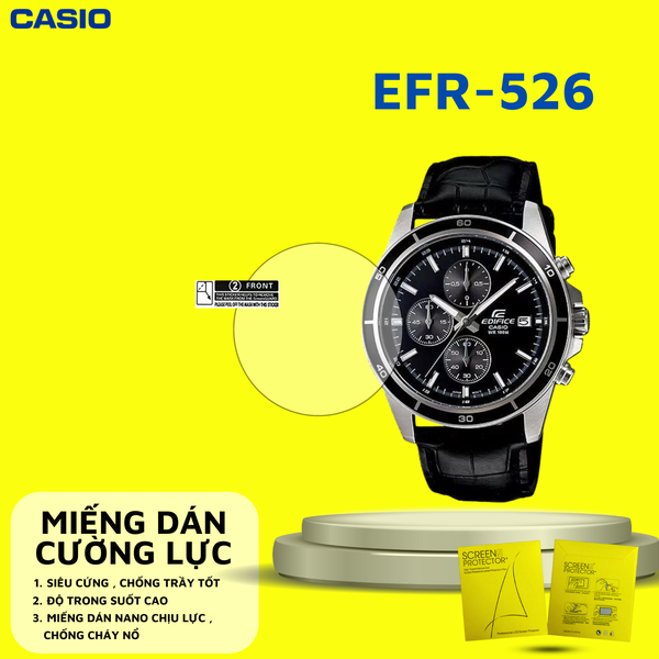 COMBO 2 Miếng dán màn hình Nano cao cấp chống trầy xước CASIO EFR-526