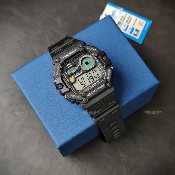 Đồng hồ Nam Chính hãng CASIO WS-1700h-1A  - Pin 10 năm