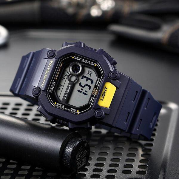 Đồng hồ Nam Chính hãng CASIO W-737H-2A - Pin 10 năm
