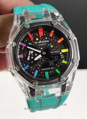 G-SHOCK GA-2100AP - Hyper Color Tiffany Skeleton