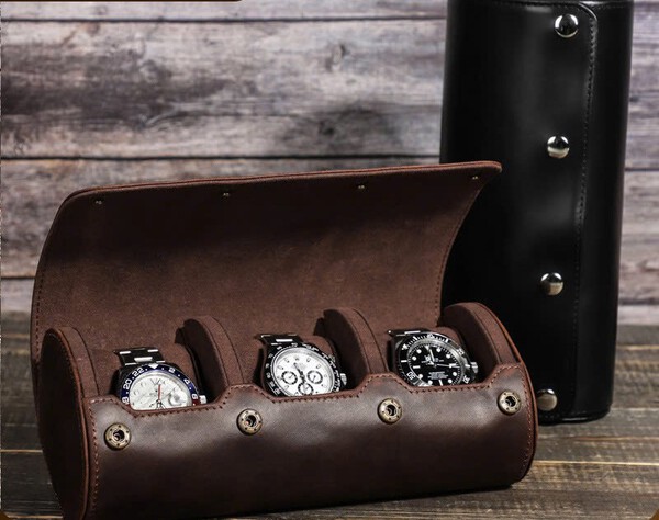 Bộ Ba Hộp Đựng Đồng Hồ Sang Trọng - Da xịn Crazy Horse cao cấp