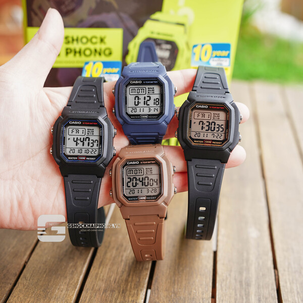 Đồng hồ Nam Chính hãng CASIO W-800H-2A - Pin 10 năm