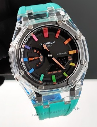 Vỏ trắng - Dây xanh Tiffany