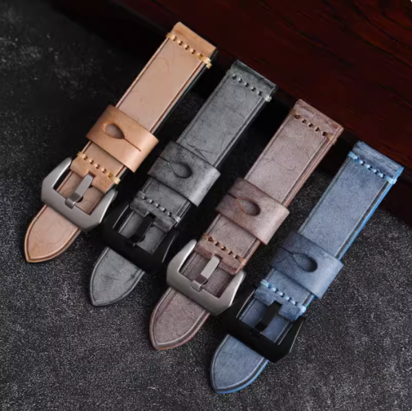 Dây da bò sáp bề mặt - size 20mm/ 22mm/ 24mm