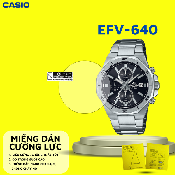 COMBO 2 Miếng dán màn hình Nano cao cấp chống trầy xước CASIO EDIFICE EFV-640 COMBO 2 Miếng dán màn hình Nano cao cấp chống trầy xước CASIO EDIFICE EFV-640