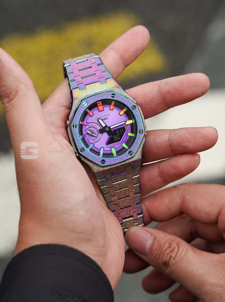 G-SHOCK GA-2100AP TITAN RAINBOW X METAL HYPER COLOR 