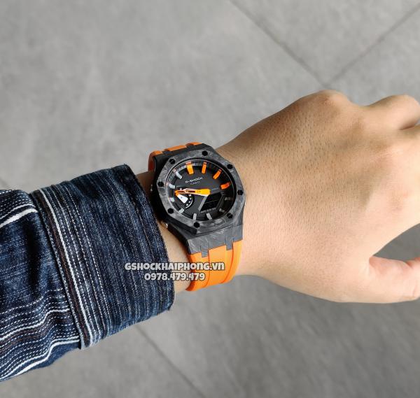 G-SHOCK GA-2100AP CARBON FIBER - ORANGE DIVE