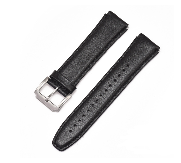 Dây da bò loại 01 - Màu đen - Size 18mm