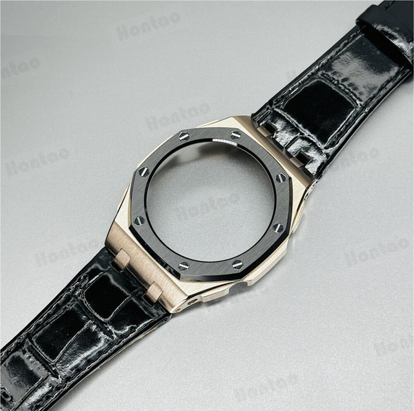 Bộ vỏ thép Đen Vàng - Dây da ( Thế hệ 5 cao cấp ) ( Kích vào sản phẩm chọn màu dây ) Bộ vỏ thép Đen Vàng - Dây da ( Thế hệ 5 cao cấp ) ( Kích vào sản phẩm chọn màu dây )