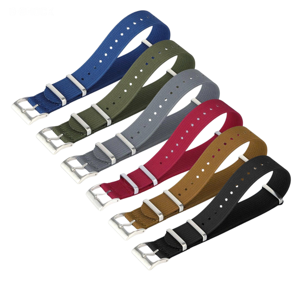 Dây vải NATO Size 20/22/24mm - Màu Xanh Biền