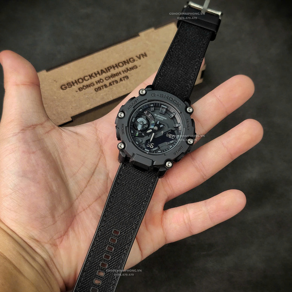 Dây vải Nilon chống nước - Size 20/22/24mm - Màu Đen