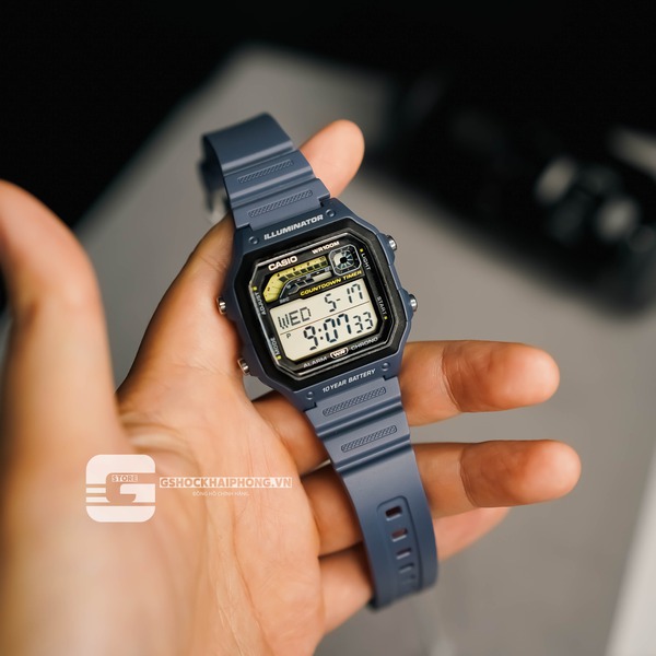 Đồng hồ Nam Chính hãng CASIO WS-1600H-2A - Pin 10 năm