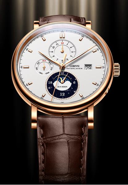 Đồng hồ nam chính hãng LOBINNI SunMoon L13056-1