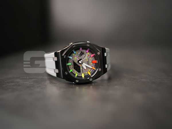 G-SHOCK GA-2100AP - GREY OFSHORE X HYPER COLOR METAL