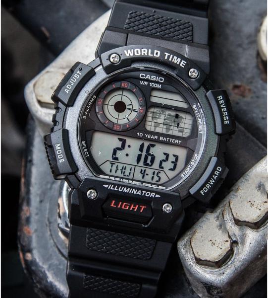 Đồng hồ Nam Chính hãng CASIO AE-1400WH-1AVDF  - Pin 10 năm