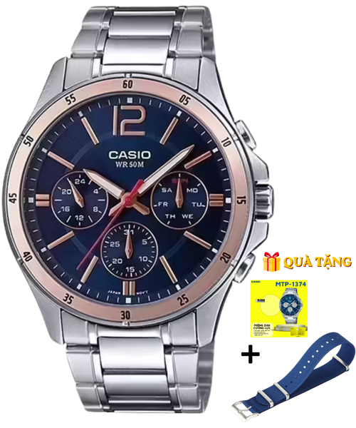 CASIO MTP-1374D-2A2  - QUÀ TẶNG TRỊ GIÁ 600K