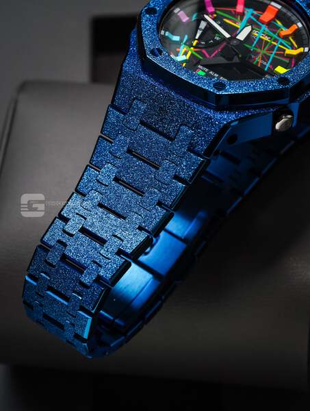 G-SHOCK GA-2100AP - BLUE STARDUST X HYPER COLOR
