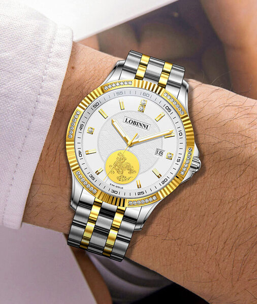 Đồng hồ nam chính hãng LOBINNI L19005-2 (Mạ vàng 24k)
