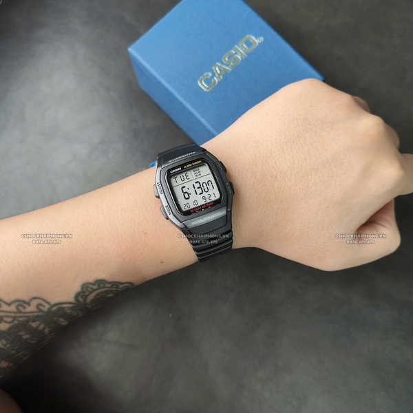 Đồng hồ Nam Chính hãng CASIO W-96H-1B - Pin 10 năm