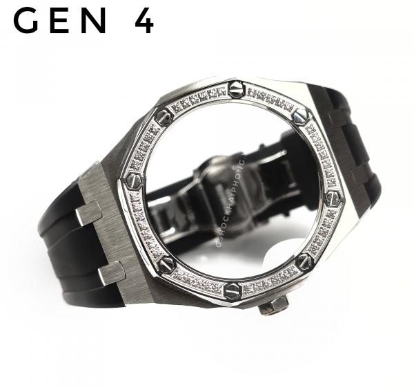 Bộ vỏ GA-2100 AP  viền đá ( có núm ) 